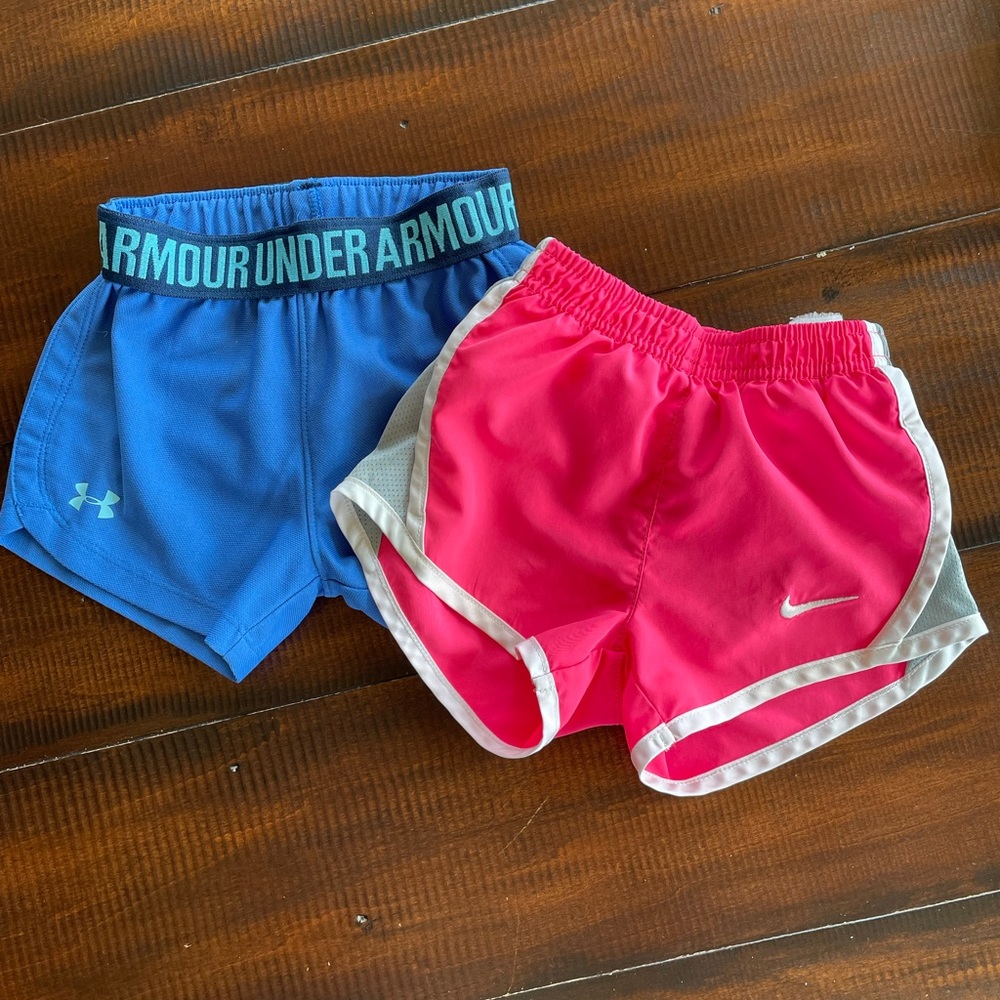 Athletic shorts, girls 2T.